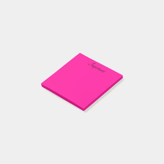 Cute roze post-it® notes (Schuin)