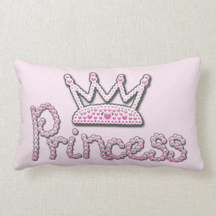 Cute roze Printen Pearls Princess Crown Kussen
