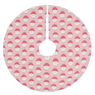 Cute roze rambutan cartoon afbeelding kerstboom rok