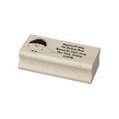 Cute roze rambutan cartoon afbeelding 	rubberstempel (Stempel)