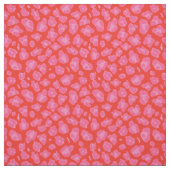 Cute roze & Red Leopard Print Stof (Swatch)