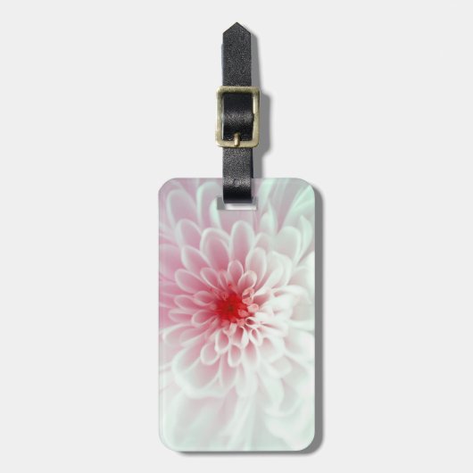 Cute roze rode en witte ventilator bagagelabel (Voorkant verticaal)