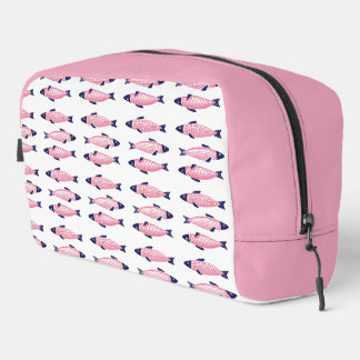 Cute Roze Sardinepatroon, kustvis, cute vis Toilettasje