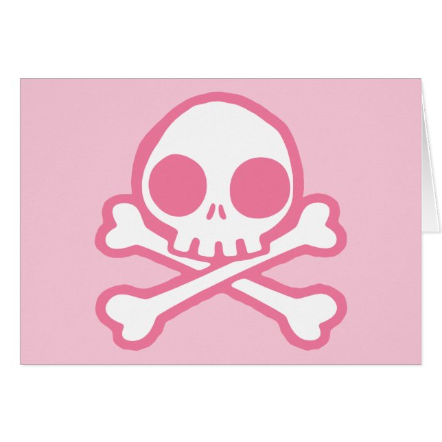 Cute Roze Skull (Voorkant Horizontaal)