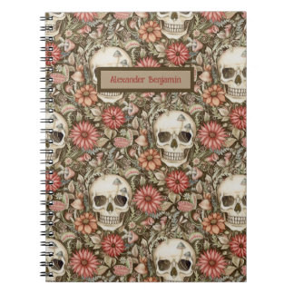 Cute Roze Skull Notitieboek
