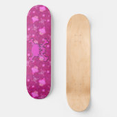 Cute roze Skulls & Cupcakes Skateboard (Voorkant)