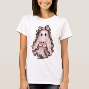 Cute Roze Spinneboog Halloween T-Shirt Coquett