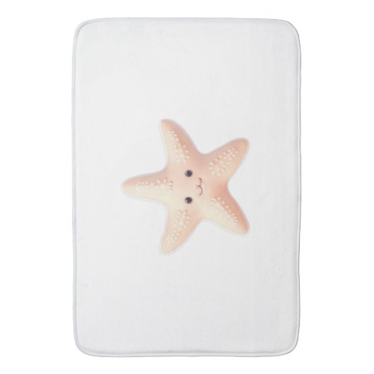 Cute roze Starfish Badmat (Voorkant Verticaal)