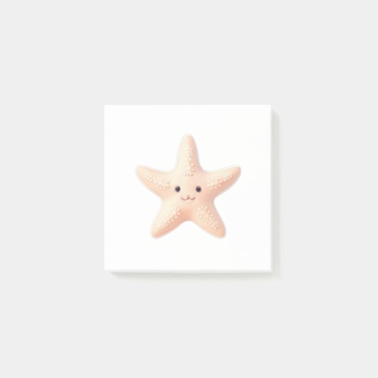 Cute roze Starfish Post-it® Notes (Voorkant)