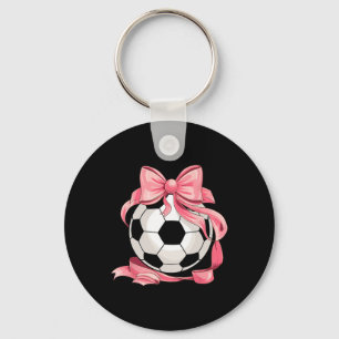 Cute Roze Strik Coquette Ll Voetbal Meisje Aesthet Sleutelhanger