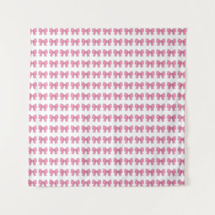 Cute Roze Strikte Lint Ontwerp – Meisjesachtige Ka Wandkleed