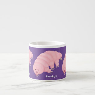 Cute roze tardigrade water beer cartoon espresso kop