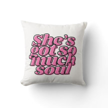 Cute Roze Typografie Worp Kussen Voor Haar