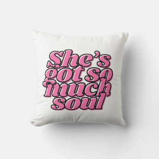 Cute Roze Typografie Worp Kussen Voor Haar