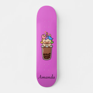 Cute roze unicorn skateboard