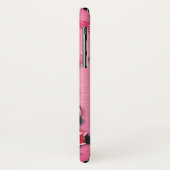 Cute roze Valentijnsdag Love Bird Penguins Case-Mate iPhone Case (Achterkant/links)