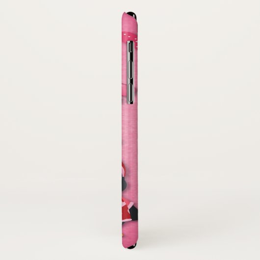 Cute roze Valentijnsdag Love Bird Penguins Case-Mate iPhone Case (Achterkant/links)