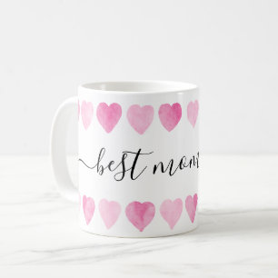 Cute roze Waterverf Het beste van je moeder ooit Koffiemok