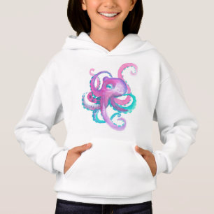 Cute roze waterverf Octopus