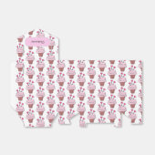 Cute roze & White Cupcakes Tent Bedankdoosjes (Uitgevouwen)