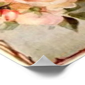 Cute rozen Welkom Poster (Hoek)