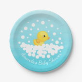 Cute Rubber Duck Baby shower 7-inch Bord (Voorkant)