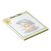 Cute Rubber Duck Baby shower Notitieblok (Schuin)