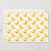 Cute Rubber Duck Shower Baby Invitation (Dos)