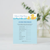 Cute Rubber Duck Theme Baby shower Game (Staand voorkant)