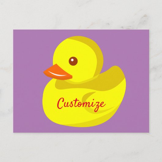 Cute Rubber Duck Thunder_Cove Briefkaart (Voorkant)