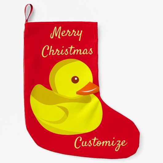 Cute Rubber Duck Thunder_Cove  Kleine Kerstsok (Voorkant)