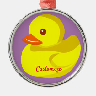 Cute Rubber Duck Thunder_Cove Metalen Ornament