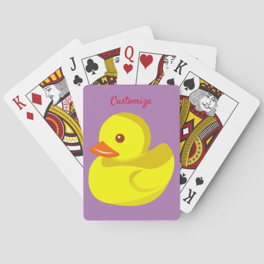 Cute Rubber Duck Thunder_Cove Pokerkaarten (Achterkant)