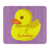 Cute Rubber Duck Thunder_Cove Snijplank (Voorkant)