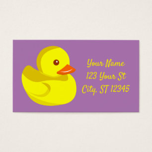 Cute Rubber Duck Thunder_Cove Visitekaartje