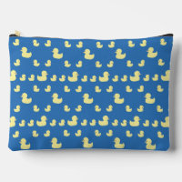 Cute Rubber Duckies Patroon Blauw Groot