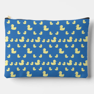 Cute Rubber Duckies Patroon Blauw Groot Etui