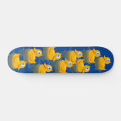 Cute Rubber Ducks die naar je kijken Skateboard (Horizontaal)