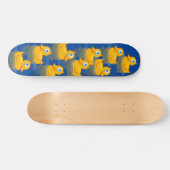 Cute Rubber Ducks die naar je kijken Skateboard (Horizontaal)