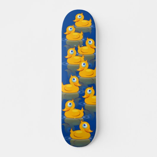 Cute Rubber Ducks die naar je kijken Skateboard (Voorkant)