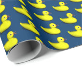 Cute Rubber Ducks Tiled Pattern Cadeaupapier (Rol Hoek)