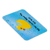 Cute Rubber Ducky/Blue Bubbles Magneet (Rechterzijde)