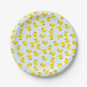 Cute Rubber Ducky Paper Borden Papieren Bordje