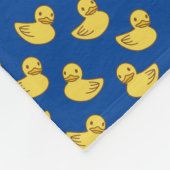 Cute Rubber Ducky Pattern Royal Blue Fleece Deken (Hoek)