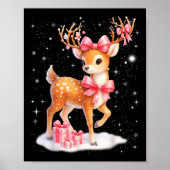 Cute Rudolph Nk Coquette Pajamas Christmas Xmas Gi Poster (Voorkant)