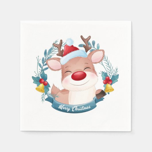 Cute Rudolph Servet (Voorkant)