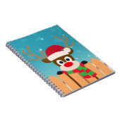 Cute Rudolph the Red Nose Reindeer | NOTITIEBOEK (Rechterzijde)
