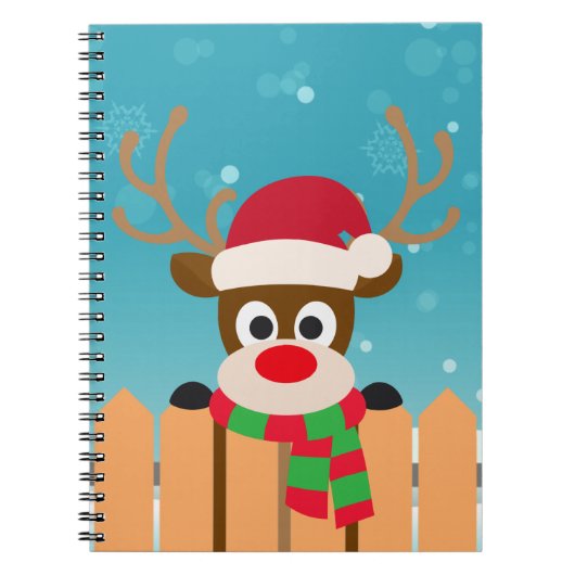 Cute Rudolph the Red Nose Reindeer | NOTITIEBOEK (Voorkant)