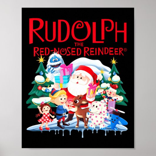 Cute Rudolph The Red Nosed Reindeer Christmas Spec Poster (Voorkant)