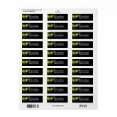 Cute Rufous Hummingbird on Fruit Tree Etiket (Full Sheet)